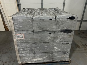 lot 4 image: TAMKO Lot of 12 Bundles of- CoolRidge 14.75 in. x 48 in. Black Polypropylene Ridge Vent with External Baffles (12 per bundle) Retail Value of $1,223