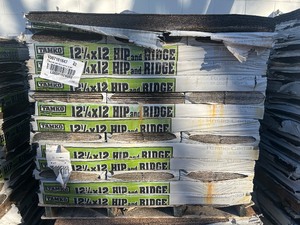 lot 9 image: TAMKO Pallet of 40 Bundles of- Hip and Ridge Rustic Cedar Hip and Ridge Cap Roofing Shingles (33.3 lin. ft. Per Bundle) Retail Value of $2,399