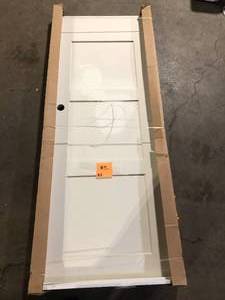 lot 2 image: 30 x 80 White Single Door System  Customer Returns See Pictures