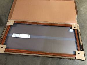 lot 10 image: Andersen 70-12 in. x 79-12 in. 200 Series Black Right-Hand Perma-Shield Sliding Patio Door with Black Interior, Fixed Panel Customer Returns See Pictures