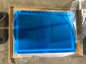 lot 25 image: Sxiawe 24 in. W x 36 in. H Rectangular Frameless LED Front Light and Backlit Anti-Fog Wall Mirror Bathroom Vanity Mirror   Customer Returns See Pictures