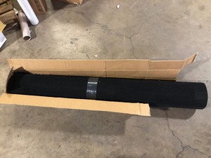 lot 6 image: VEVOR Black 6 ft. x 23 ft. Boat Carpet Waterproof Indoor Outdoor Carpet Cuttable Easy to Clean IndoorOutdoor Area Rug  Customer Returns See Pictures