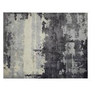 lot 18 image: Home Decorators Collection Brome Blue 6 ft. 7 in. X 9 ft. 2 in. Abstract Polypropylene Area Rug    Customer Returns See Pictures
