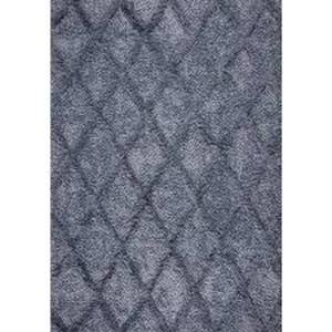 lot 19 image: StyleWell Valencia 6 ft. x 9 ft. Blue Trellis Shag Area Rug  Customer Returns See Pictures
