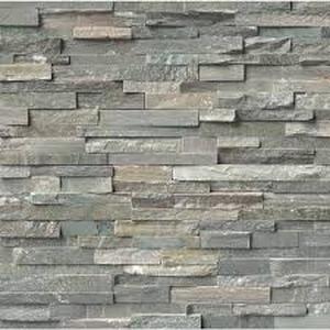 lot 60 image: Pallet with16 boxes of MSI Sierra Blue Ledger Panel 6 in. x 24 in. Splitface Quartzite Wall Tile (4 sq. ft. case) customer return see pictures
