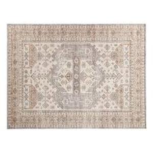lot 20 image: Home Decorators Collection Harmony Global Sand 6 ft. x 9 ft. Indoor Machine Washable Area Rug Customer Returns See Pictures