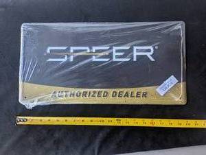 lot 31 image: SPEER Authorized Dealer - new metal sign