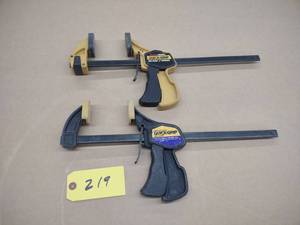 lot 219 image: (2) Quick Grip 1 Bar Clamps...
