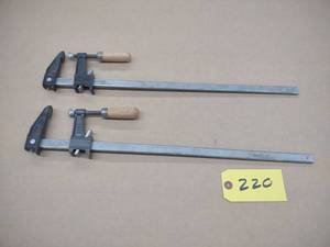 lot 220 image: (2) Craftsman 18 Bar Clamps...