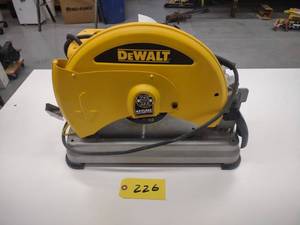 lot 226 image: Dewalt 14 Abrasive Chop Saw with D...