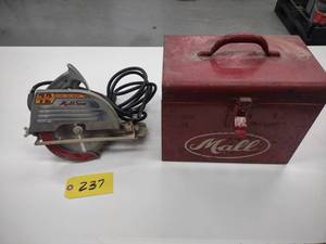 lot 237 image: Mall Saw Model 72 Vintage Circular ...