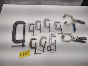 lot 264 image: Assorted Clamps...