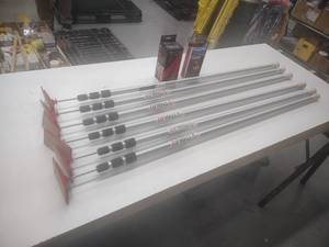 lot 281 image: (6) Zip wall Posts & Zippers...