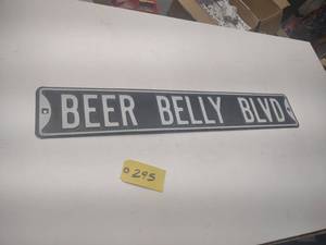 lot 295 image: Beer Belly Sign...
