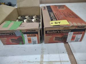 lot 314 image: (2) Boxes Paslode 1 14 Roofing Co...