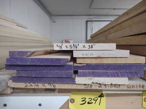 lot 329 image: Approx. 40 BF 58 Soft Maple...