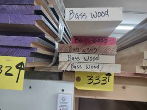 lot 333 image: Approx. 16 BF 1316 Select Basswood...