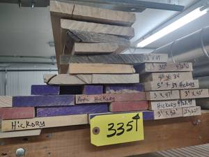 lot 335 image: Approx. 68 BF 1316 Rustic Hickory...