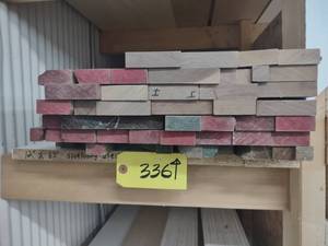 lot 336 image: Approx. 52 BF 1316 Select Walnut...