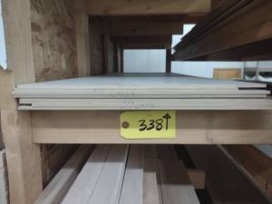 lot 338 image: 14 White 1 Sided Fiber core Melami...