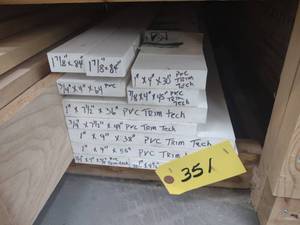 lot 351 image: Misc. PVC Trimtech White...