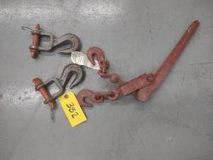 lot 382 image: Load Binder & (2) Clevis Hooks...