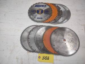 lot 388 image: (10) 10 Saw Blades...