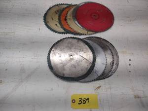 lot 389 image: (9) 10 Saw Blades...