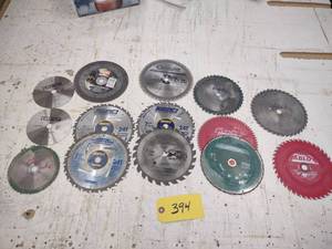lot 394 image: Assorted Saw Blades...