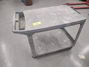 lot 407 image: Rubbermaid Poly Cart, 40x27...
