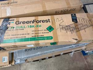 lot 19 image: Green Forest Full Sized Bed Frame