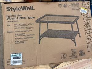 Stylewell Emerald View Woven Coffee Table