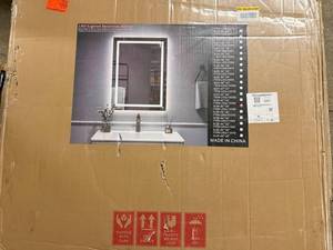 lot 31 image: 40 X 36 Led Lighted Bathroom Mirror