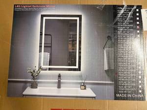 lot 34 image: 24 X 36 Led Bathroom Mirror