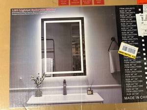 lot 36 image: 20 X 28 Led Bathroom Mirror