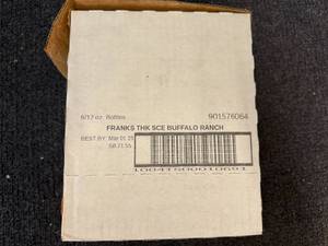 lot 132 image: 6 Bottles Of Franks Buffalo Ranch
