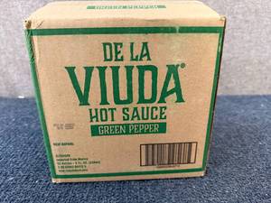 lot 146 image: 12 Bottles Of De La Viuda Green Pepper Hot Sauce