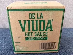 lot 147 image: 12 Bottles Of De La Viuda Green Pepper Hot Sauce