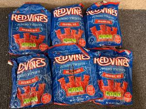 lot 252 image: 6 Packs Of Red Vines Jumbo Twists