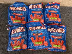 lot 253 image: 6 Packs Of Red Vines Jumbo Twists