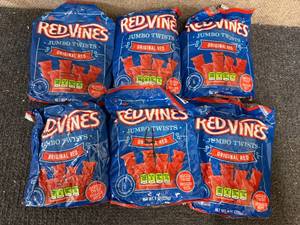 lot 254 image: 6 Packs Of Red Vines Jumbo Twists