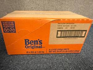 lot 104 image: 6 Packs Of Bens Bean & Rice Burrito Bowls