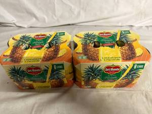 lot 152 image: 2 x 6ct Packs of Del Monte Pineapple Juice