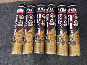 lot 63 image: 6 Tubes Of Tytan Subfloor Pro Collapsing Gel Adhesive