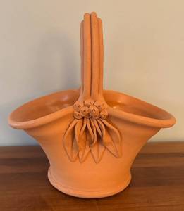 lot 40R image: LR - Terra-Cotta Planter Basket from Portugal