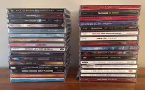 lot 72R image: LR - Collection of Assorted Music CDs Including Josh Groban, Mamma Mia, Santana, and More