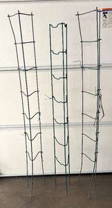 lot 157R image: G - Set of 3 Metal Garden Plant Supports