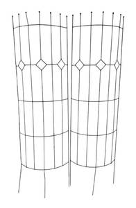 lot 162R image: G - Pair of Metal Garden Plant Supports