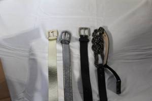 lot 70 image: Set of 4 Womens Fashion Belts Assorted Styles