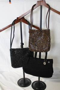 lot 93 image: Set of 3 The Sak Handbags - Beaded and Crochet Styles